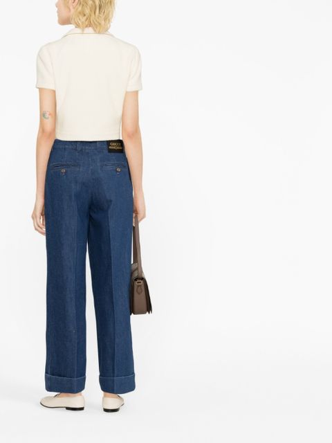 Gucci mid-rise wide-leg jeans - Blue