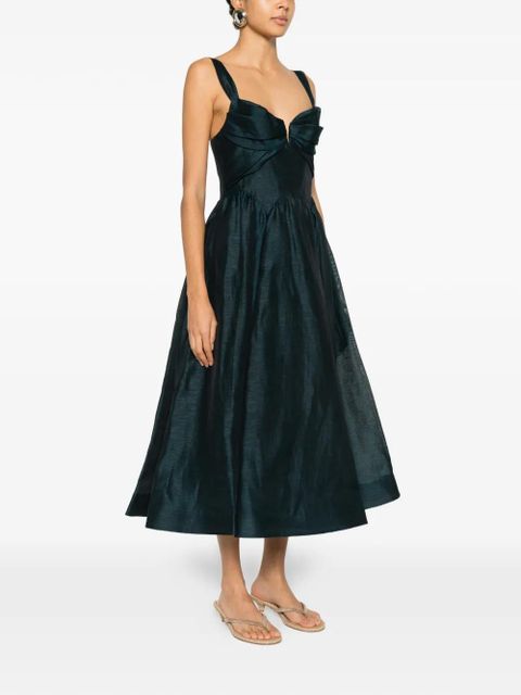 ZIMMERMANN pleated straps dress - Green - zdjęcie produktu nr 2
