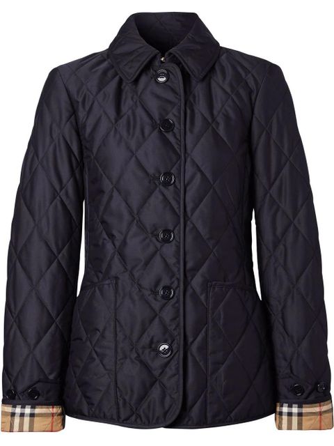 Burberry diamond-quilted thermoregulated jacket - Blue - zdjęcie produktu nr 1