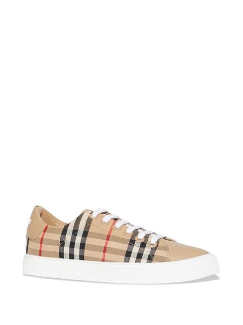 Burberry Vintage Check lace-up sneakers - Brown
