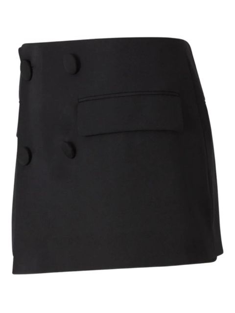 Balmain wool mini skirt - Black