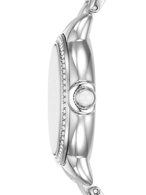 Emporio Armani zegarek damski kolor srebrny