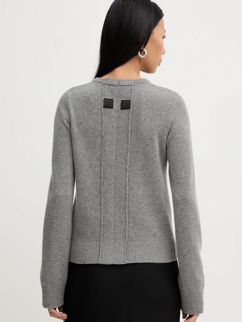 MM6 Maison Margiela kardigan z dodatkiem wełny damski kolor szary S62HP0036.M13187.854