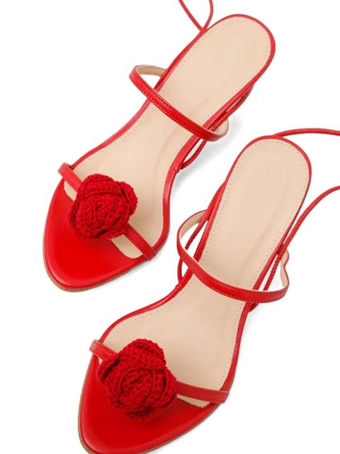 ALOHAS 80mm Kendra sandals - Red