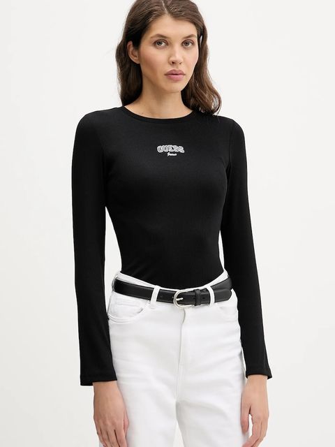 Guess Jeans longsleeve kolor czarny W6RP22 KA0H1 - zdjęcie produktu nr 1