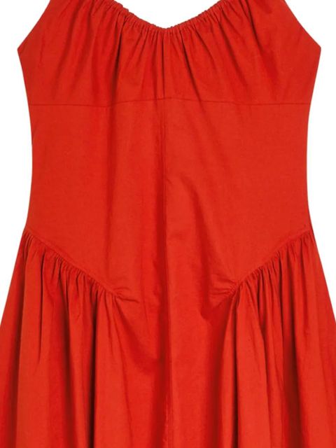 Faithfull the Brand Olas ruched midi dress - Red - zdjęcie produktu nr 2