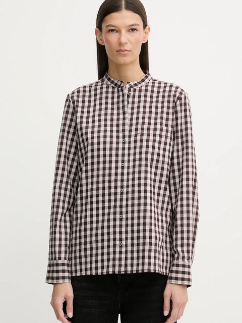 Marc O'Polo koszula bawełniana damska kolor bordowy regular 511111042519 - zdjęcie produktu nr 1