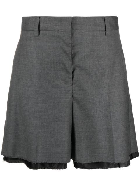 Miu Miu Grisaille Bermuda shorts - Grey