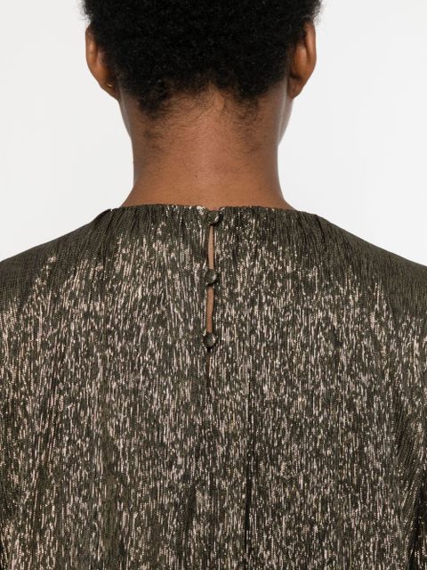 Chloé lamé blouse - Gold
