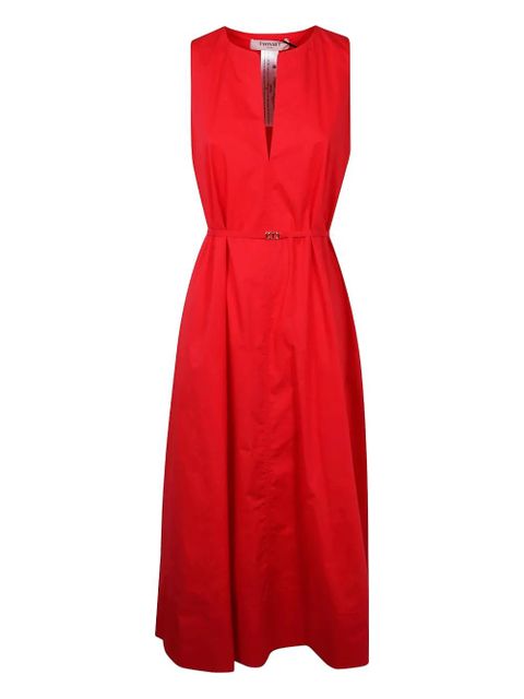 TWINSET belted midi dress - Red - zdjęcie produktu nr 1