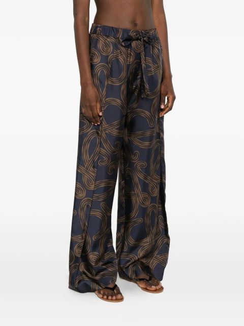 LOEWE x Paula's Ibiza anagram-print trousers - Blue