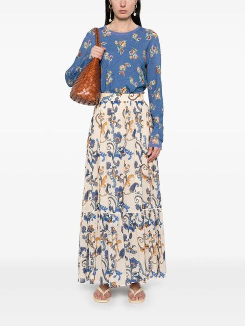 ETRO floral-jacquard top - Blue - zdjęcie produktu nr 2