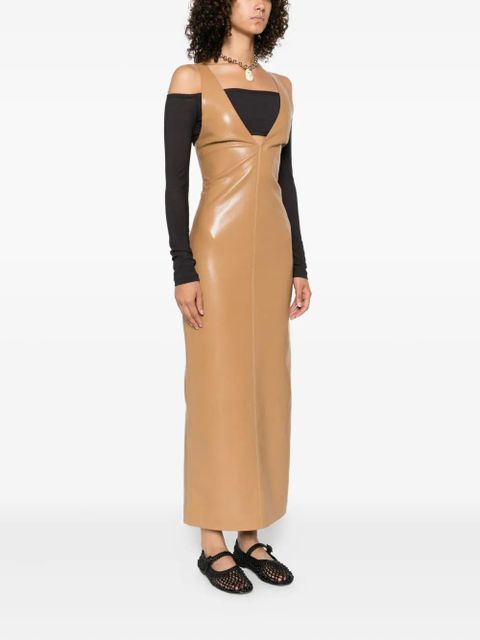 Nanushka halterneck midi dress - Neutrals