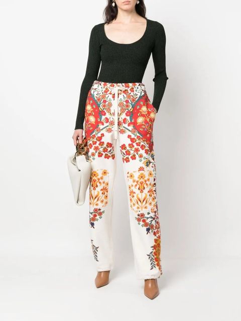 ETRO floral-print track pants - White - zdjęcie produktu nr 2