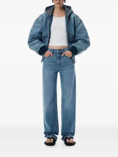 Alexander Wang mid-rise straight-leg jeans - Blue