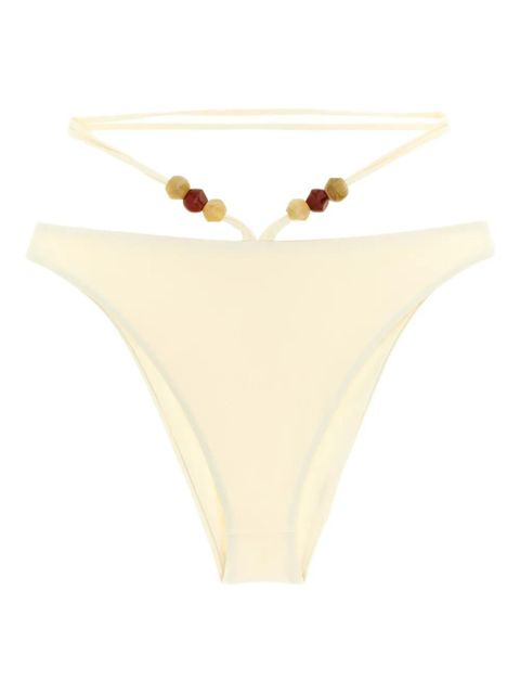 Magda Butrym RE26 beaded-detail bikini bottoms - Neutrals - zdjęcie produktu nr 1