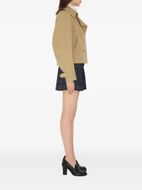 Burberry cropped cotton jacket - Brown - zdjęcie produktu nr 2