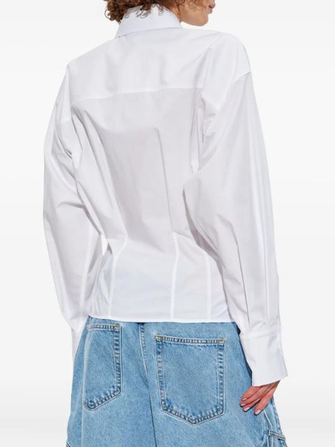 The Attico cotton fitted shirt - White