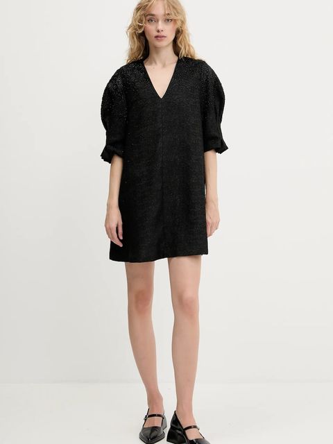 Stine Goya sukienka kolor czarny mini oversize SG-PF25-D128-2379 - zdjęcie produktu nr 2