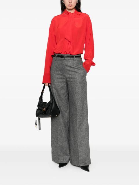 Victoria Beckham tie-neck blouse - Red - zdjęcie produktu nr 2