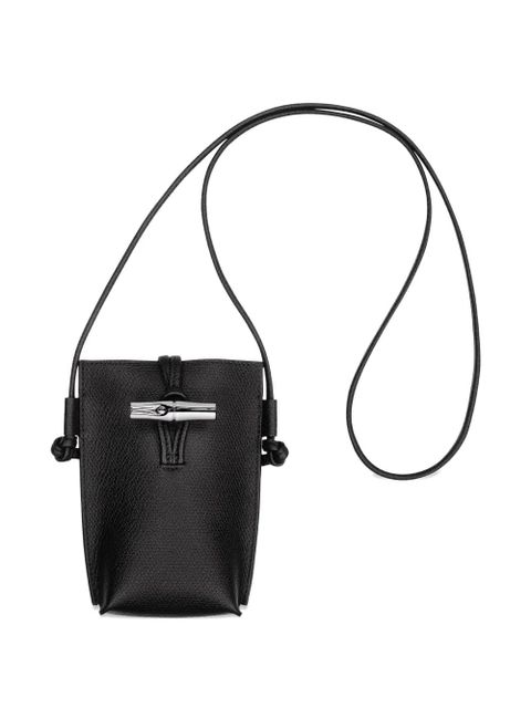 Longchamp Le Roseau phone bag - Black - zdjęcie produktu nr 1