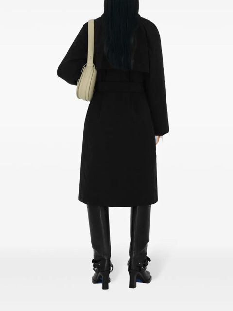 Burberry long padded car coat - Black