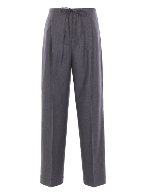 Róhe drawstring-waist pleated trousers - Grey - zdjęcie produktu nr 1
