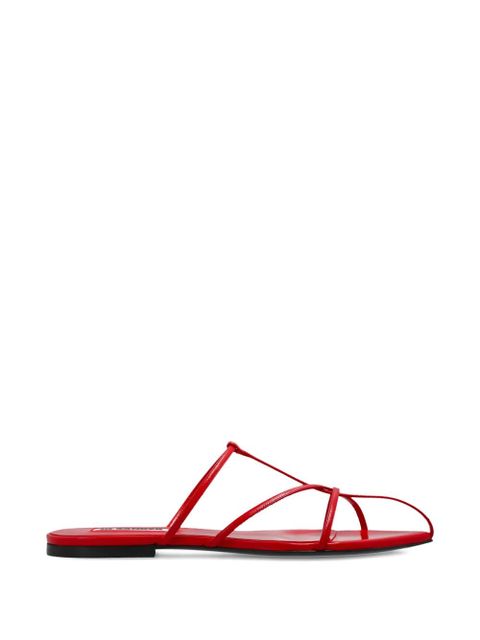 Jil Sander strappy flat sandals - Red - zdjęcie produktu nr 1