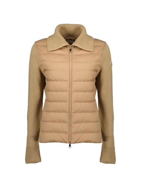 Moncler bicolor zip-up cardigan - Neutrals - zdjęcie produktu nr 1