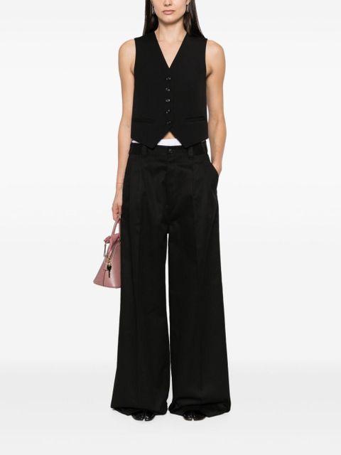 Maison Margiela Yoke wide-leg trousers - Black