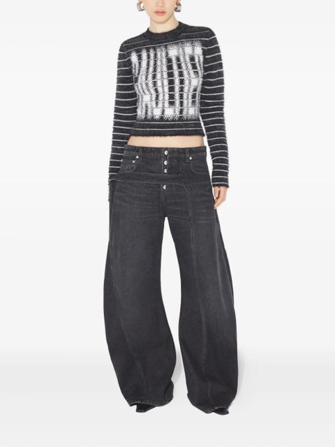 Jean Paul Gaultier strap detail trousers - Black