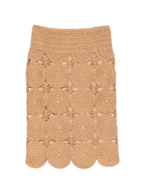 Simon Miller Beep Beep crochet midi skirt - Neutrals - zdjęcie produktu nr 1