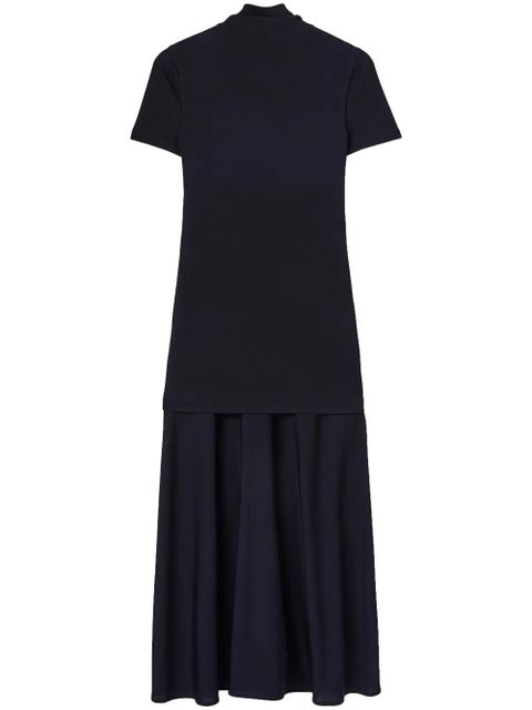 Jil Sander layered-design midi dress - Blue - zdjęcie produktu nr 1