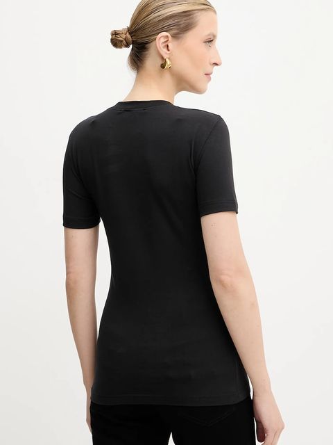 Versace Jeans Couture t-shirt damski kolor czarny 79HAHT01 CJ03T