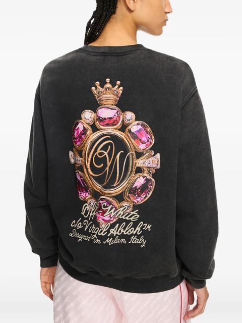 Off-White Royal Jwls graphic sweatshirt - Grey