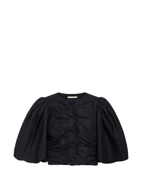 Marie Oliver Rowan ruched top - Black - zdjęcie produktu nr 1