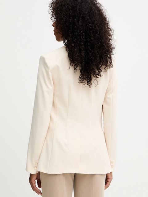 Morgan marynarka kolor beżowy jednorzędowa gładka VAKA.F