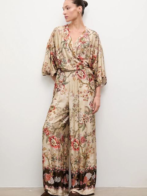 Answear.LAB spodnie damskie kolor beżowy proste high waist - zdjęcie produktu nr 2