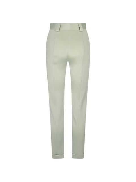 Chloé pressed-crease high-waisted trousers - Green - zdjęcie produktu nr 2