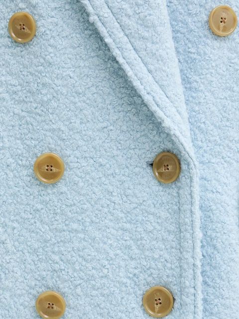 BOSS Orange płaszcz z dodatkiem wełny kolor niebieski 50548664