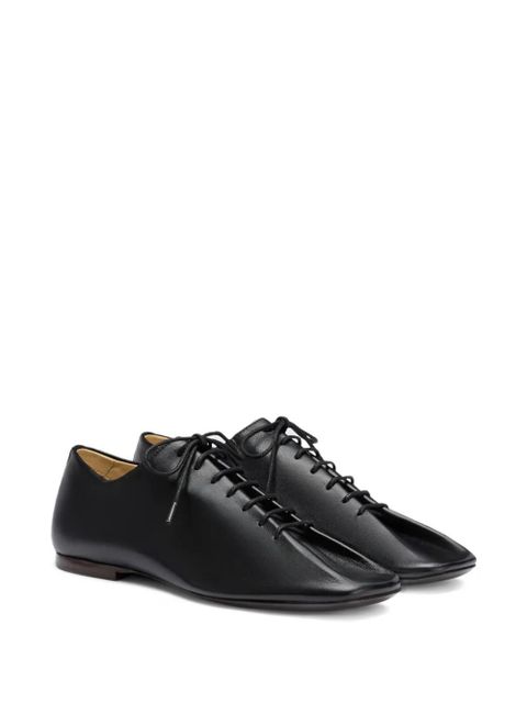 LEMAIRE Souris leather lace-up derby shoes - Black