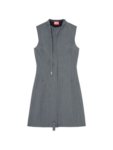 Diesel D-Ruvan sleeveless zip mini dress - Grey - zdjęcie produktu nr 1