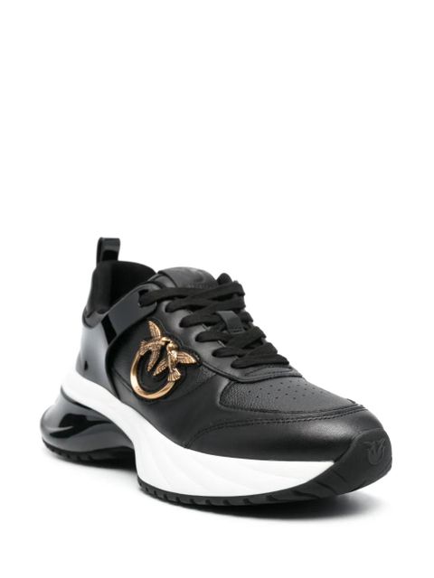 PINKO Ariel Love Birds-plaque sneakers - Black