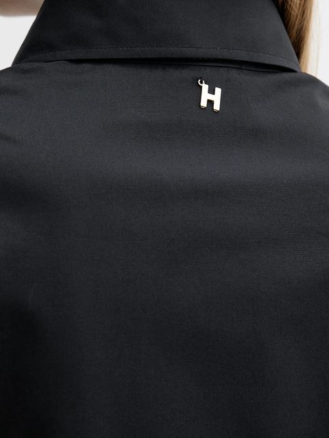 Silvian Heach koszula bawełniana MASKA damska kolor czarny regular z kołnierzykiem klasycznym GPA25512CA