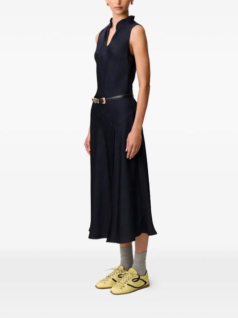 Claudie Pierlot ruffled midi dress - Blue