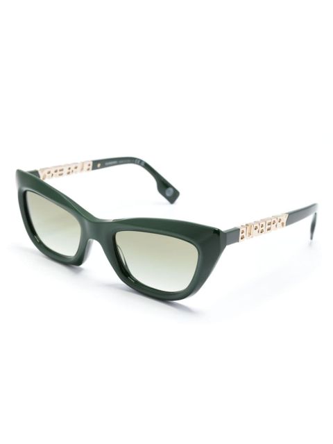 Burberry Eyewear logo lettering plaque tinted sunglasses - Green