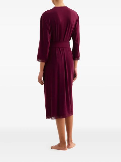 ERES Violette Graph lace-trimmed robe - Purple