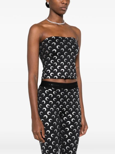 Marine Serre moon-print top - Black