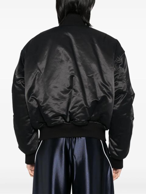 Alexander Wang sateen bomber jacket - Black