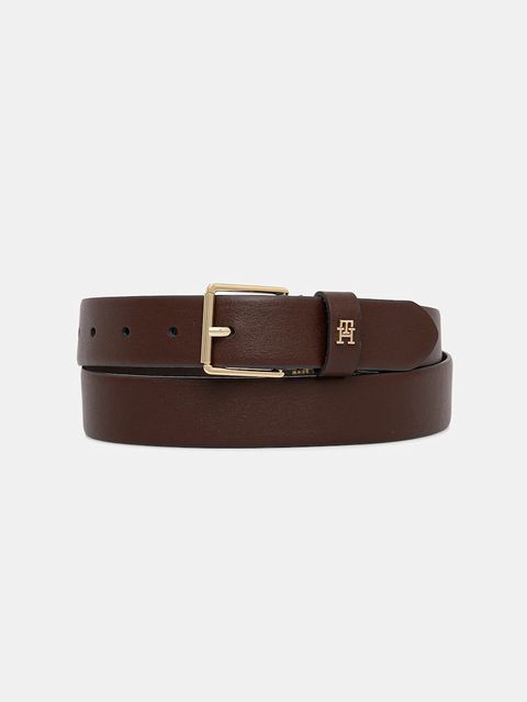 Tommy Hilfiger pasek skórzany damski kolor brązowy AW0AW18251 - zdjęcie produktu nr 1